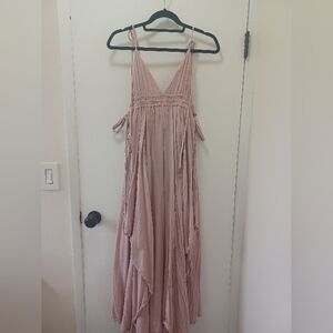 Free People Dusty Rose Boho Maxi Dress size xs